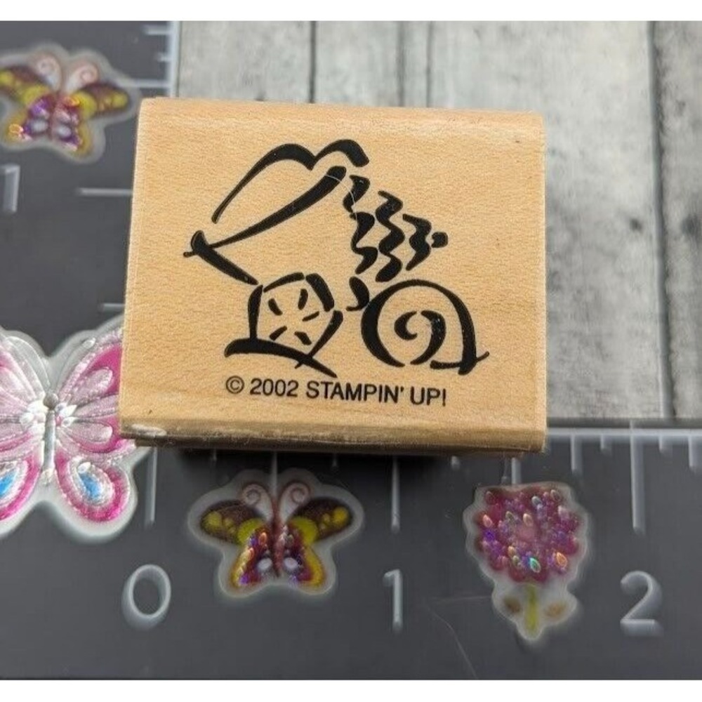 Stampin' Up! Beach Pail Shore 2002 Rubber Stamp Wood #A105